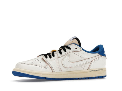 Jordan 1 Retro Low OG SP Fragment x Travis Scott Sail Military Blue (PS)