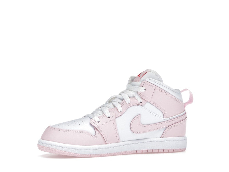 Jordan 1 Mid Pink Foam Fire Red White (PS)