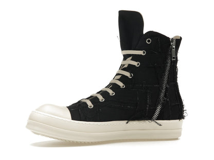 Rick Owens DRKSHDW Slashed Sneaks Black Milk
