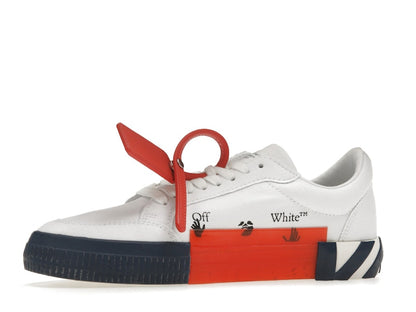 OFF-WHITE Vulcanized Low White Blue Canvas