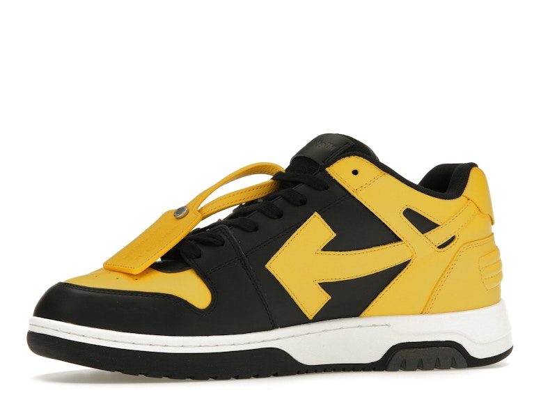 OFF-WHITE Out Of Office OOO Low Tops Black Yellow