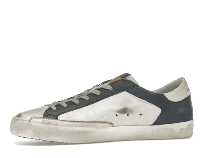 Golden Goose Super Star White Dark Blue Gun Metal