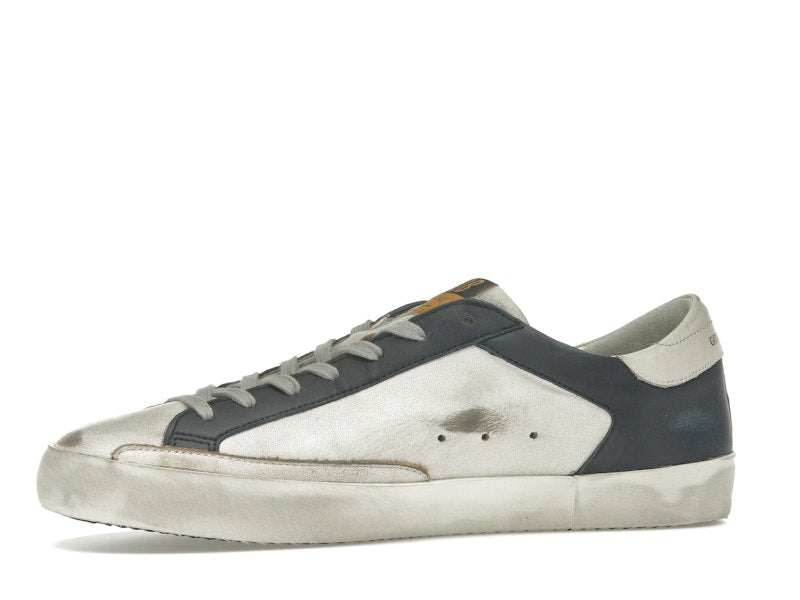 Golden Goose Super Star White Dark Blue Gun Metal