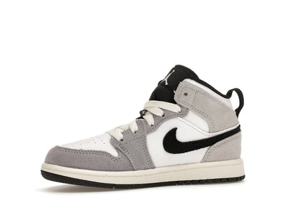 Jordan 1 Mid SE Craft White Cement Grey Black (PS)