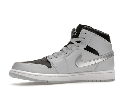 Jordan 1 Mid Pure Platinum Metallic Silver