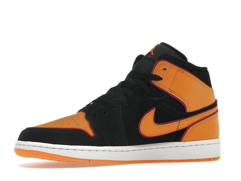 Jordan 1 Mid Fat Tongue Black Orange