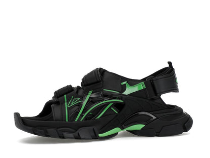 Balenciaga Track Sandal Black/Fluo Green