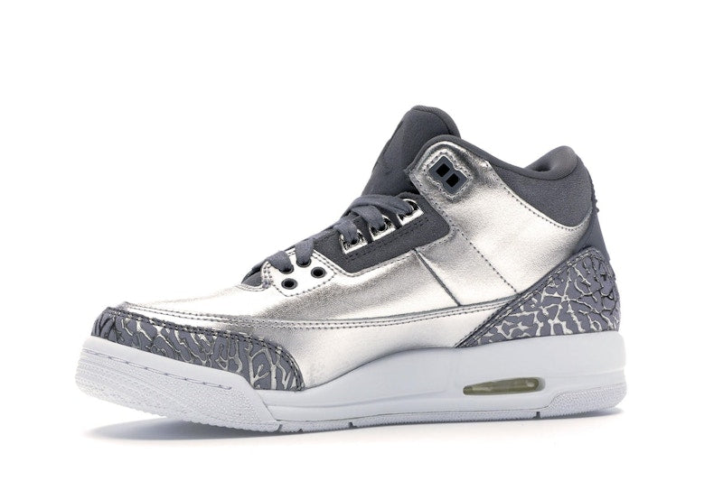 Jordan 3 Retro Premium Heiress Metallic Silver (GS)