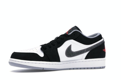 Jordan 1 Low Black White Wolf Grey Infrared 23
