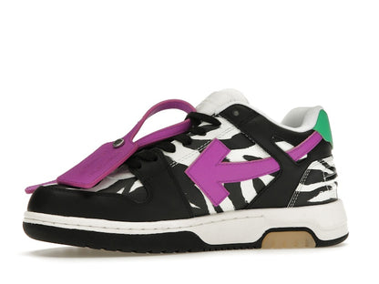 OFF-WHITE Out Of Office OOO Low Tops Zebra Pink (Women's)