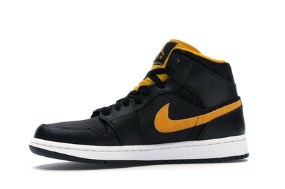 Jordan 1 Mid Black University Gold