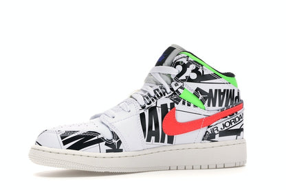 Jordan 1 Mid All Over Logos (GS)