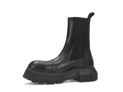 Rick Owens Lido Beatle Bozo Tractor Boots Black