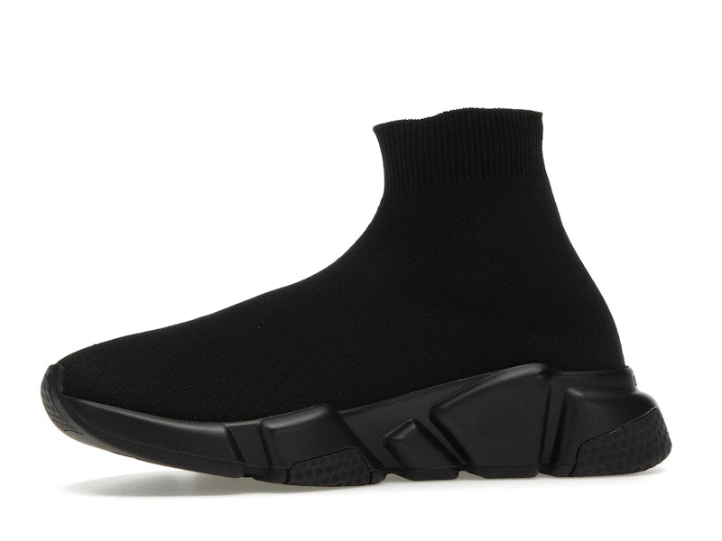 Balenciaga Speed Graffiti Trainers Black White Logo (Women's)