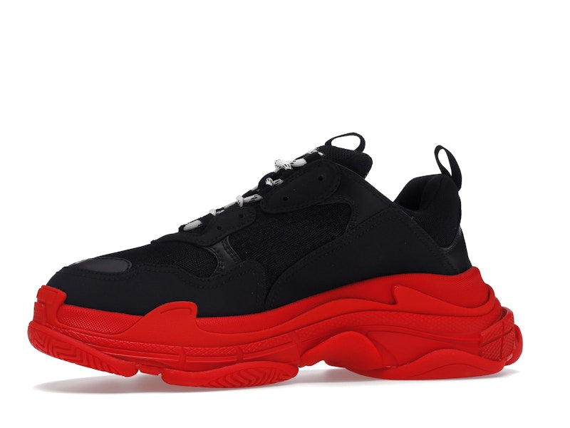 Balenciaga Triple S Black Red Sole