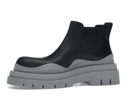 Bottega Veneta Tire Ankle Chelsea Boot Black Vapor