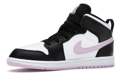Jordan 1 Mid White Black Light Arctic Pink (PS)