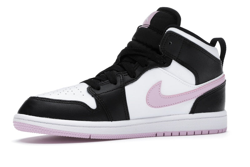 Jordan 1 Mid White Black Light Arctic Pink (PS)