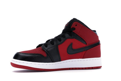 Jordan 1 Mid Gym Red Black (GS)