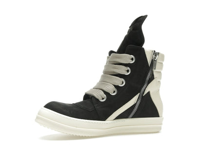 Rick Owens Geobasket Jumbo Lace High Black Milk