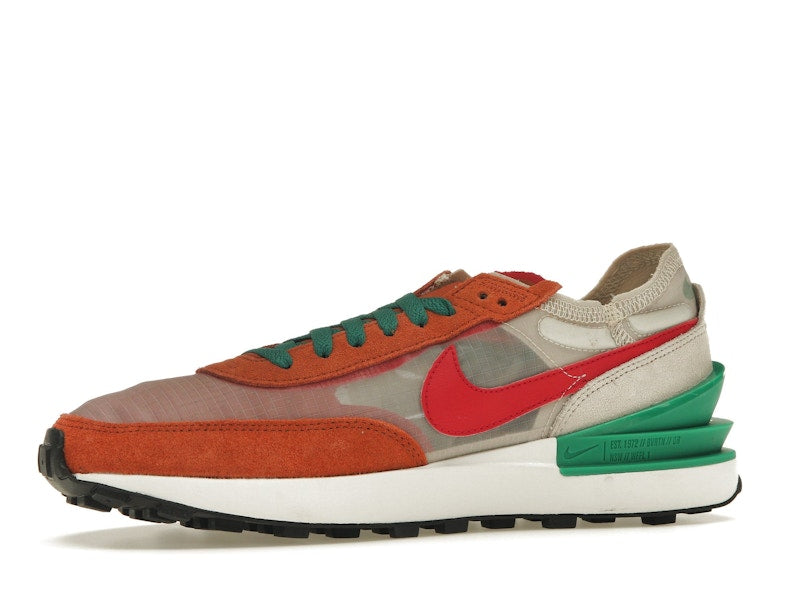 Nike Waffle One Burnt Sunrise Light Orewood Brown Malachite Mystic Hibiscus (Women's)