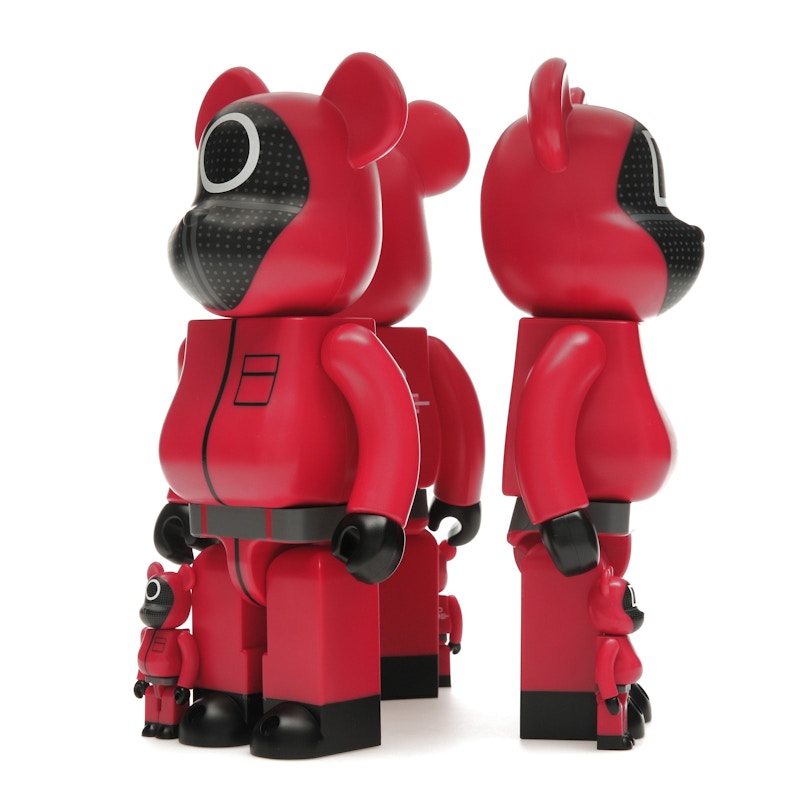Bearbrick x Squid Game Guard (Circle/Triangle/Square) 100% & 400% Set of 3