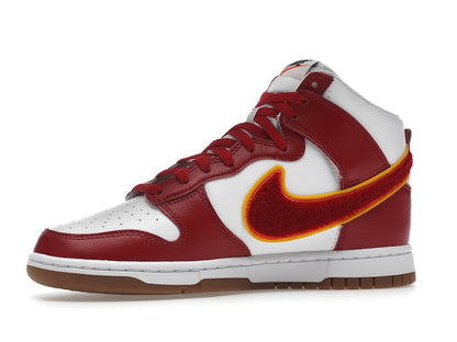 Nike Dunk High Chenille Swoosh White Gym Red
