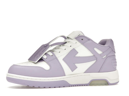 OFF-WHITE Out Of Office Calf Leather White Lilac