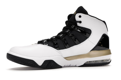 Jordan Max Aura White Metallic Gold Black