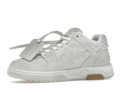 OFF-WHITE Out Of Office OOO Low Tops Vintage Suede Destressed White