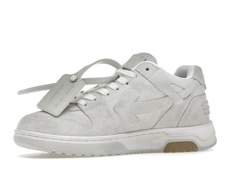 OFF-WHITE Out Of Office OOO Low Tops Vintage Suede Destressed White