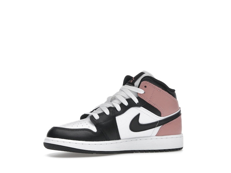 Jordan 1 Mid White Rust Pink Black (GS)