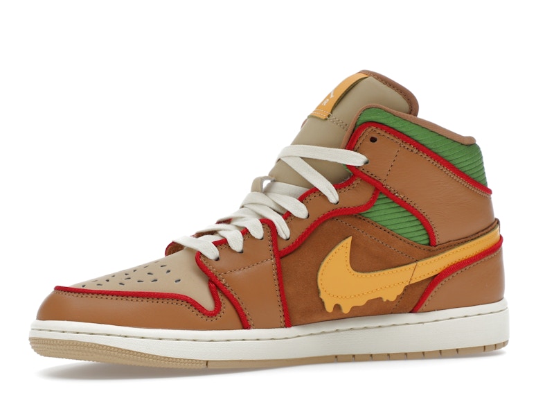 Jordan 1 Mid SE Cheeseburger