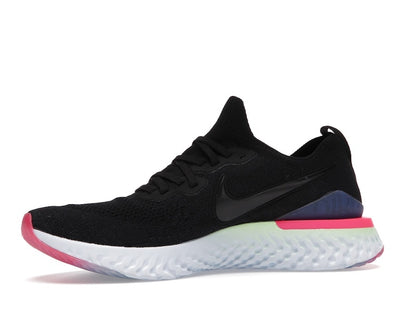 Nike Epic React Flyknit 2 Black Sapphire Hyper Pink