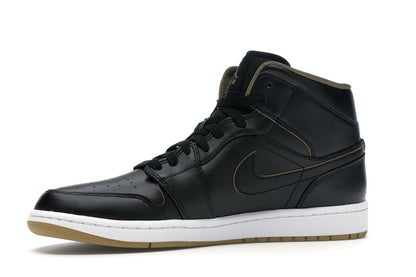 Jordan 1 Retro Mid Black Metallic Gold