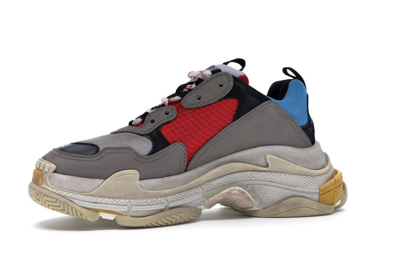 Balenciaga Triple S Grey Red Blue (2018 Reissue)