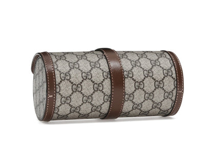 Gucci Supreme Monogram Watch Role Bag Brown