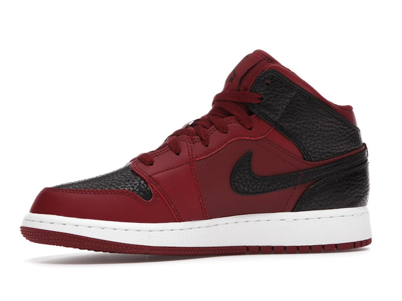 Jordan 1 Mid Team Red Black White (GS)
