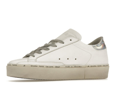 Golden Goose Hi Star White Glitter Star Mirror Heel (Women's)