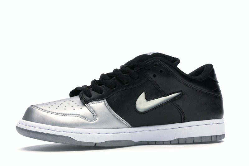 Nike SB Dunk Low Supreme Jewel Swoosh Silver