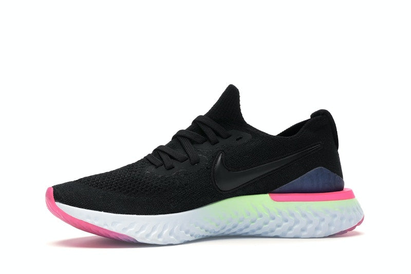Nike Epic React Flyknit 2 Black Sapphire Hyper Pink (Women's)