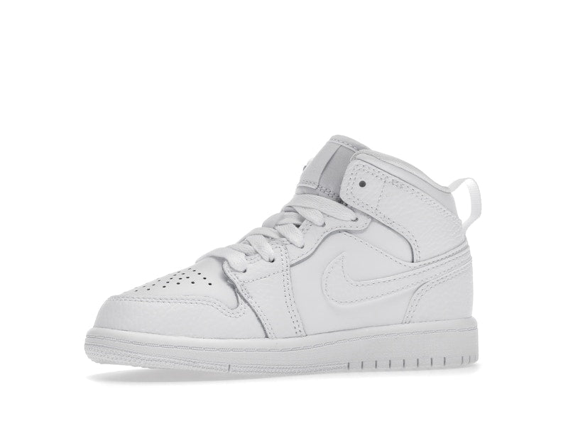 Jordan 1 Mid Triple White (2021) (PS)