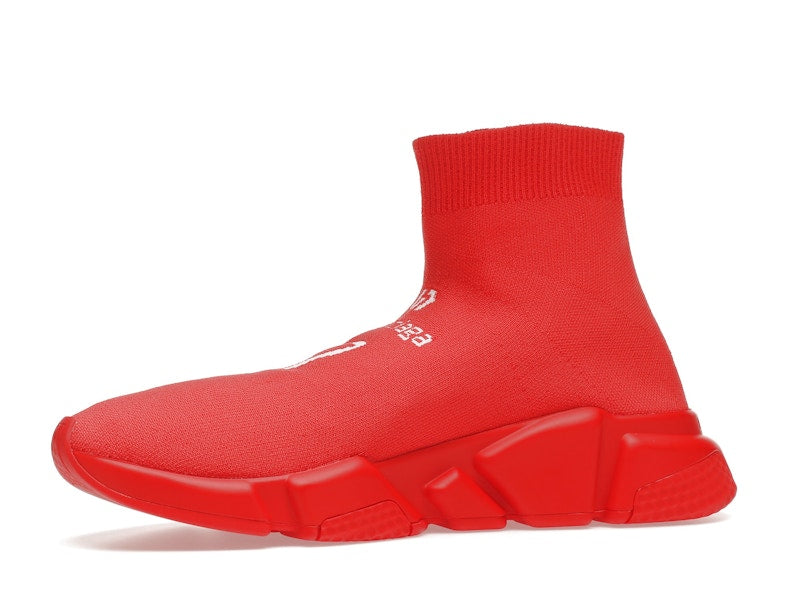Balenciaga Speed Soccer Runner Intense Red White