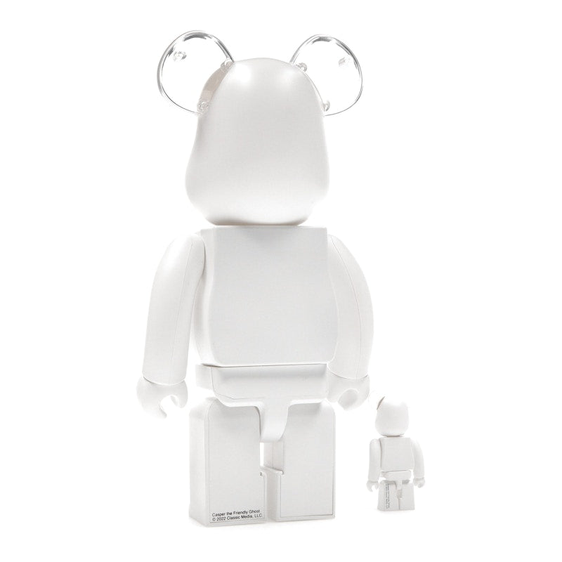 Bearbrick Casper the Friendly Ghost 100% & 400% Set White