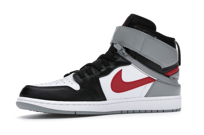 Jordan 1 High FlyEase Black Particle Grey Gym Red