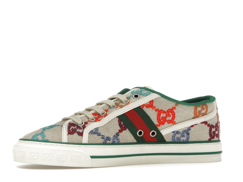 Gucci Tennis 1977 GG Logo White Multi