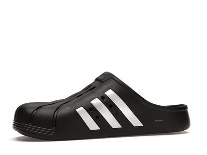 adidas Adilette Clog Black Silver
