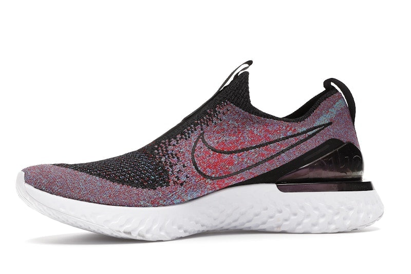 Nike Epic React Moc Flyknit Black University Red Hyper Jade