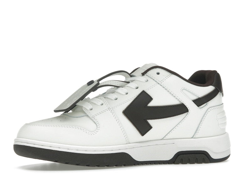 OFF-WHITE Out Of Office OOO Low Tops White Brown