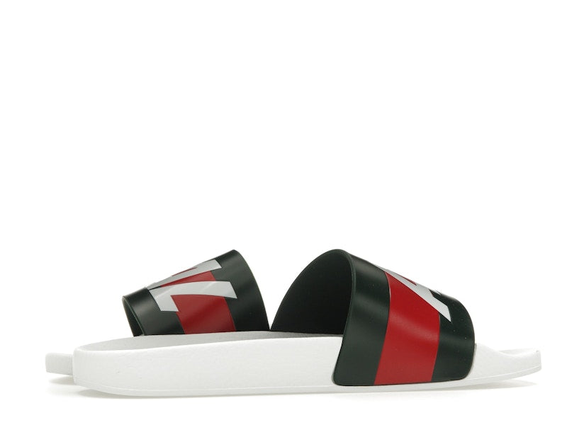Palace x Gucci Logo Web Slide Sandal White